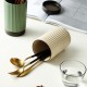 Oeillette asphalte baguettes cylindres cuisine en céramique rangement multifonctionnel pot chopes chopes cuillère à fruits couteau et fourchette rangement seau rangement de cuisine