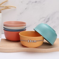 Grain vertical créatif paille de blé bol de céréales bol de riz maison bol de soupe bol de nouilles pour enfants bol de repas 13cm cadeau