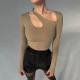 In Stock: European Cross-Belted Summer Top for Inner Wear, Shapely Backless Base Shirt, High-Waisted One-Piece Dress for Women