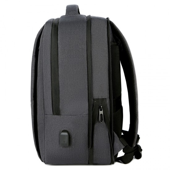 Cross-border wholesale double shoulder bag - men's business computer bag, large capacity expandable double shoulder backpack, weight reduction for commuting