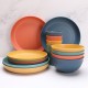 Amazone paille de blé ensemble de vaisselle assiette de repas maison bol de riz salade ronde snack bol assiette de fruits cadeaux