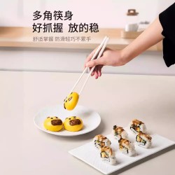 Baguettes maison crème blanc haut niveau d’apparence haut de gamme antidérapant anti-mildiou paupiers en alliage nouveau style léger luxe maison mode vaisselle