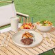 Crossover paille de blé bols tasses assiettes soucoupes ensemble en plastique couverts plats plats plats tasses à boire ensemble cadeau