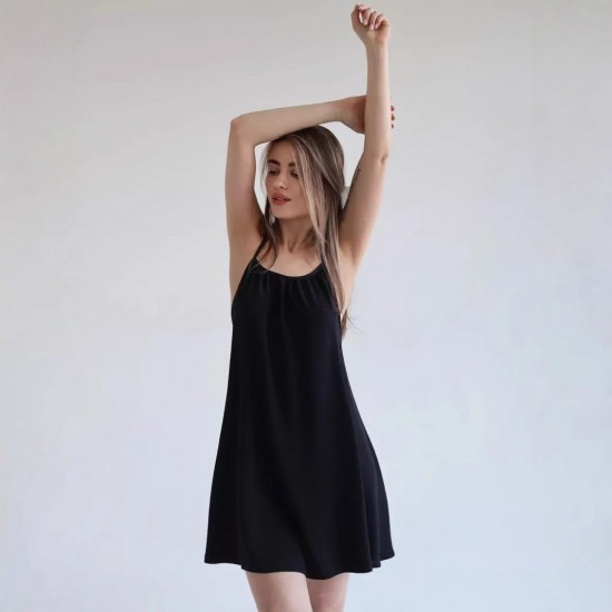 2025 New Cross-border European/American Fashion Sexy Ruffled Transparent Net Silk Flowing Band Fitted Dress Women Wholesale