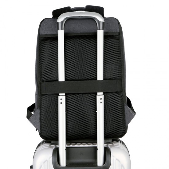 Cross-border wholesale double shoulder bag - men's business computer bag, large capacity expandable double shoulder backpack, weight reduction for commuting