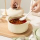 Nordic luxe crème air porc pot maison céramique résistance aux hautes températures viande pot huile piment huile cuisine condiment bouteilles et pots