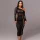 Wholesale cross-border European 2024 spring-summer new style women's pure color, curvy, heart-shaped neckline, backless, sexy, tie, pure color, one-piece dress for women.