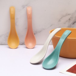 Amazon maison paille de blé cuillère grain vertical maison manger cuillère à soupe approfondir et épaisser petite cuillère cadeau