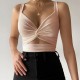 Wholesale cross-border European 2025 spring-summer new style women's pure color, elegant collar, backless, sexy, slit, one-piece dress for women.