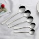 Accueil acier inoxydable cuillère hôtel western acier inoxydable couteaux fourchettes cuillère manger soupe cuillère coréenne
