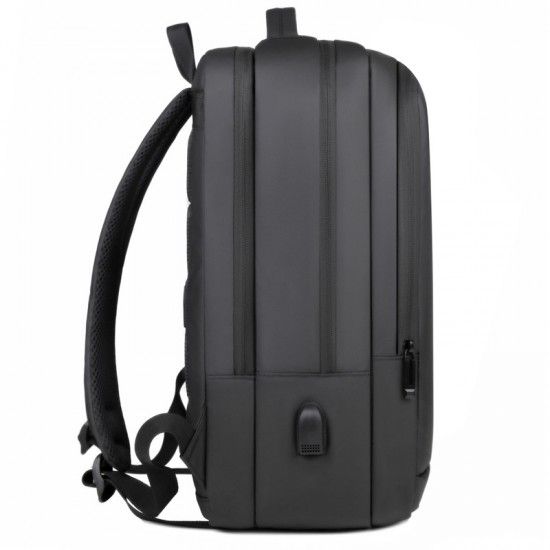 Computer double-shoulder bag, men's large capacity high-end commuting business travel double-shoulder bag, light and casual double-shoulder bag.