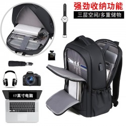 Cross-border double-shoulder bag for men, expanded short-distance travel and commuting bag, independent shoe compartment outdoor travel double-shoulder bag