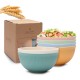 Bols à paille de blé bols de riz à usage domestique bols de riz à grains verticaux bols de ramen japonais bols à salade pour résidence étudiante boules de nouilles bols à soupe boîte