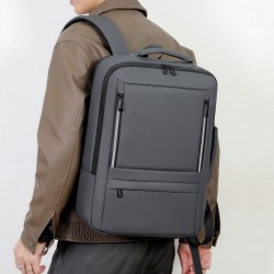 Cross-border double shoulder bags for men - business computer backpacks, large capacity for outdoor travel and office use, dual shoulder bags for commuting and computer use, business and office computer backpacks for travel and commuting.