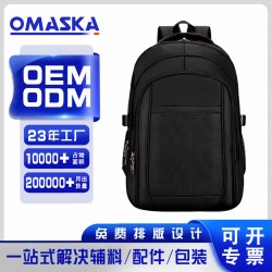 Cross-border double-shoulder bag - Men's outdoor travel casual backpack - Business computer bag - Interior: College student backpack