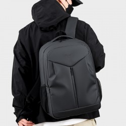 Urban simple backpack for men, fashionable double-shoulder backpack for light weight, large-capacity female double-shoulder backpack for commuting and traveling