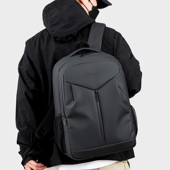 Urban simple backpack for men, fashionable double-shoulder backpack for light weight, large-capacity female double-shoulder backpack for commuting and traveling