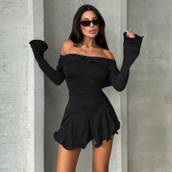 Ready-to-Sell Cross-border European and American 2024 Black and White Contrasting Butterfly Knot Embroidery Fashion Spliced Casual Short Sleeve T-shirt Women's Top for Wholesale