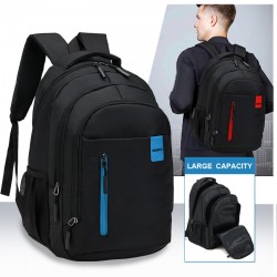 New backpack for men. Casual outdoor travel bag for women. Simple commuting computer double-shoulder bag. Book bag for college students.