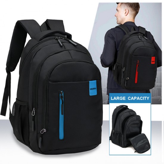 New backpack for men. Casual outdoor travel bag for women. Simple commuting computer double-shoulder bag. Book bag for college students.