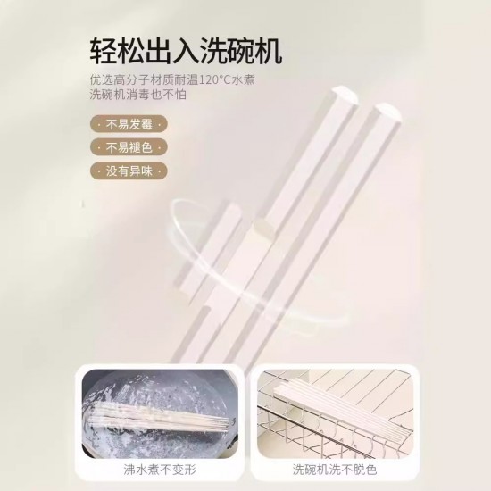 Baguettes maison crème blanc haut niveau d’apparence haut de gamme antidérapant anti-mildiou paupiers en alliage nouveau style léger luxe maison mode vaisselle