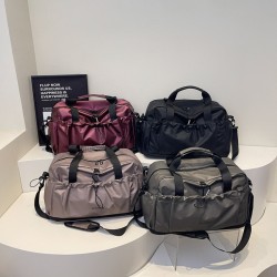 Cross-border lightweight and casual simple men's double-shoulder bag, multi-purpose commuting backpack, business backpack with large capacity and double-shoulder bag
