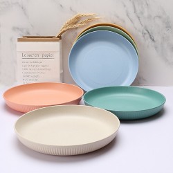 Transfrontalier de paille de blé plat plat de repas à la maison plat de salade de pâtes snack de fruits boîte de cadeau emballage boîte de stockage
