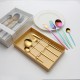 Amazone Portugal set de vaisselle 4pcs set de vaisselle européenne en acier inoxydable ensemble de couteaux et de fourchettes pour la cuisine occidentale