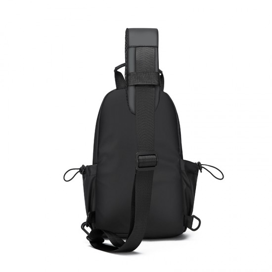 Cross-border wholesale men's outdoor casual double-shoulder bag with flip design, casual commuting backpack, business computer double-shoulder bag