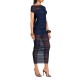 2025 New Cross-border European Fashion Elegant Sexy Evening Dress Deep V Neck Tie Neckless Transparent Solid Dress for Women Wholesale