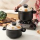 Casserole à chat orange poêle à gaz domestique résistant à la chaleur séchage au feu ne fissurant pas cuisinière à gaz marmite de concentra poêle en céramique