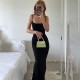 Wholesale cross-border European 2024 autumn new style women's long-sleeved, net fabric, spliced, shoulder-slit, long-sleeved, elegant, pleated, one-piece dress for women.