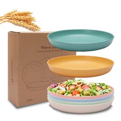 Transfrontalier de paille de blé plat plat de repas à la maison plat de salade de pâtes snack de fruits boîte de cadeau emballage boîte de stockage