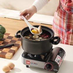 Casserole à chat orange poêle à gaz domestique résistant à la chaleur séchage au feu ne fissurant pas cuisinière à gaz marmite de concentra poêle en céramique