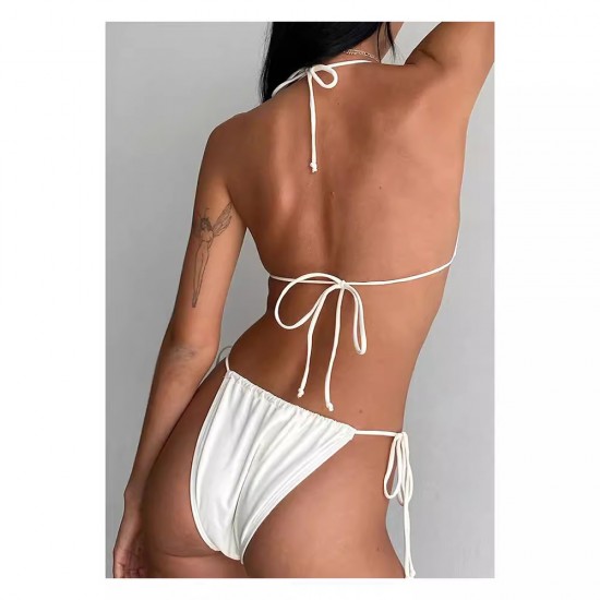 European and American cross-border spring summer women's fashion round neck short-sleeved top sexy sleeveless fitted T-shirt one-piece dress wholesale