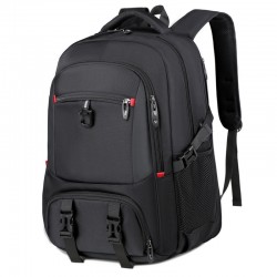 Cross-border wholesale backpacks for men, fashionable double-shoulder bags, large capacity business computer bags, double-shoulder men's business bags.