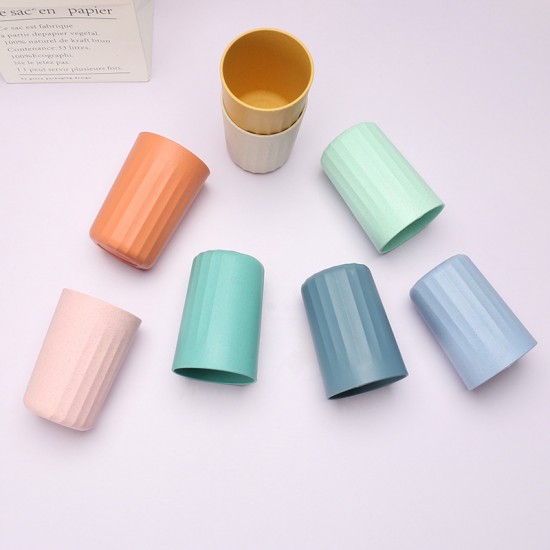 Amazone tasses de paille de blé tasses à boire maison simple gargarisme tasses de brossage de couple tasses cadeaux de lait
