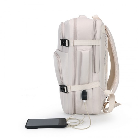 Cross-border new-style business double-shoulder bag, men's double-shoulder bag with large capacity for business and casual use, backpack for men with fashionable style