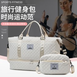 Cross-border new PP luggage box, 20, 24, 28-inch three-piece large capacity password box, omnidirectional wheel durable carry-on box.