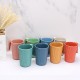 Amazone tasses de paille de blé boire boire tasses de café maison grain verticale avec poignée tasses brosser les dents rincer la bouche tasses