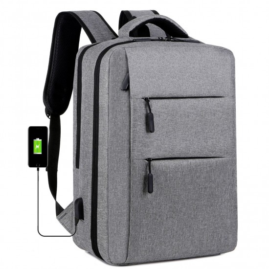 Men's Double Shoulder Bag Large Capacity Business Leisure Bag Commuting Backpack Student Luggage
