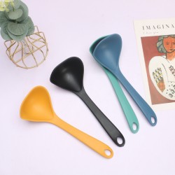Paille de blé cuillère à soupe maison longue poignée cuillère à soupe coquille de cuisine cuillère de cuisson plastique épaissie bouillie cuillère hot pot